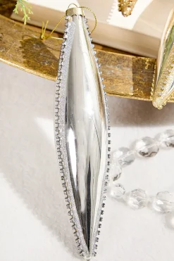 Elegant Glass Drop Ornament - 3 Assorted