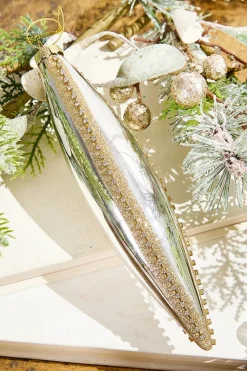 Elegant Glass Drop Ornament - 3 Assorted