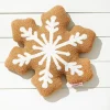 Embroidery Snowflake Pillow - Brown