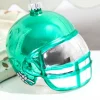 3.5" Emerald Green Glass Football Helmet Ornament