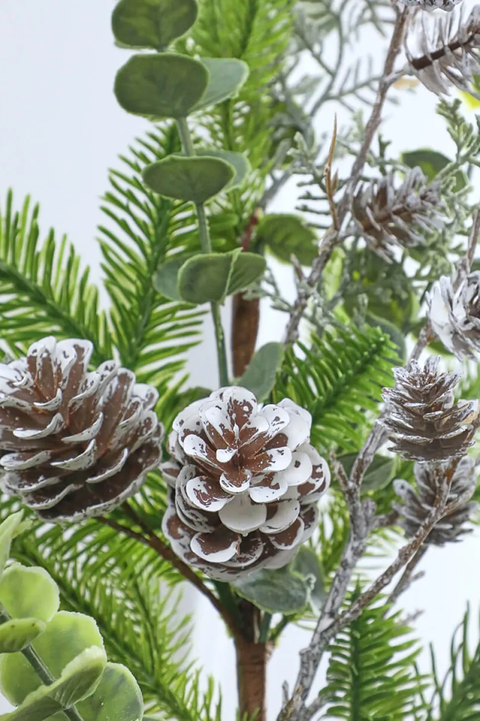 32” Eucalyptus Cone Cedar Spray