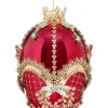 7" Faberge Jewel Egg Ornament, Red Raspberry - Mark Roberts