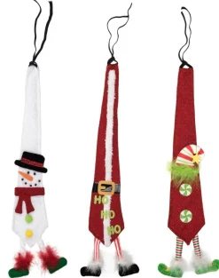 Fabric Christmas Dangling Legs Tie