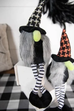 18” Fabric Halloween Witch Shelf Sitter