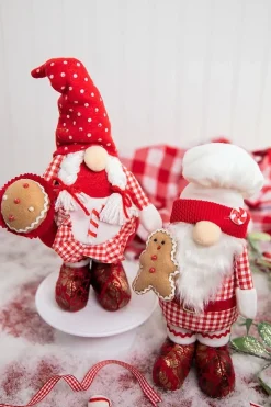 13" Fabric Holiday Chef Gnome