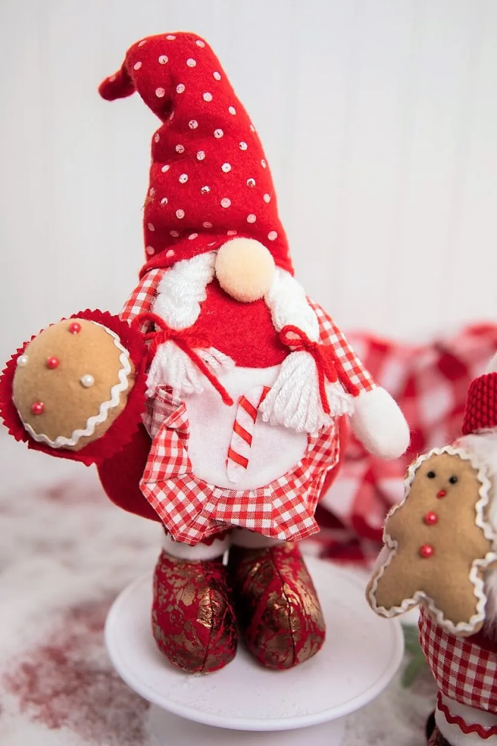 13" Fabric Holiday Chef Gnome