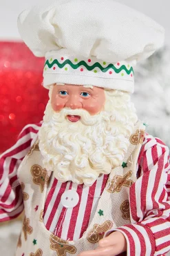 11" Fabric Holiday Santa