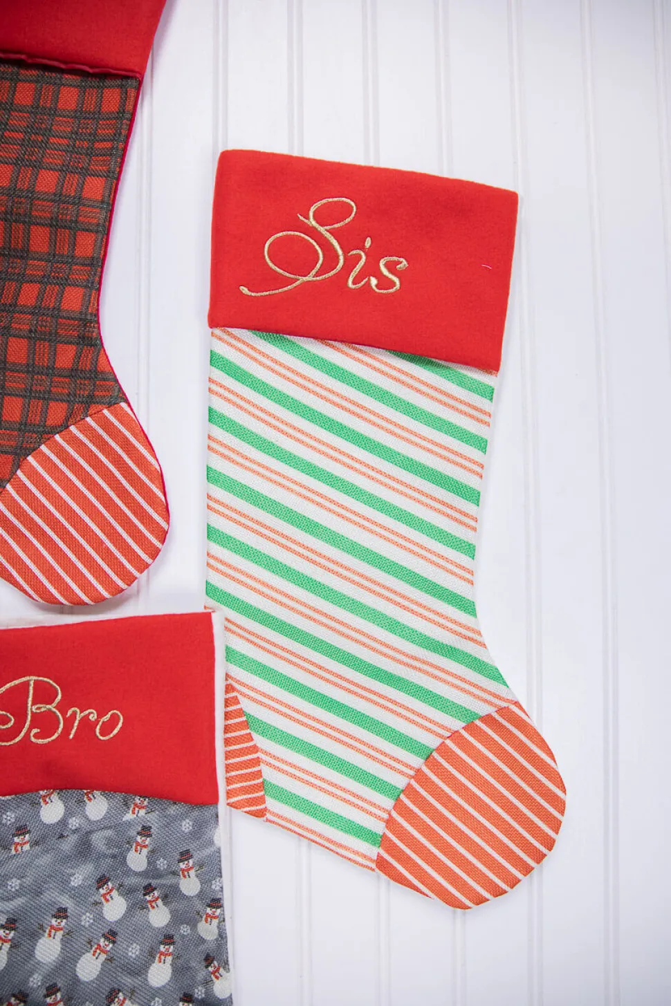 20” Fabric Holiday Stocking