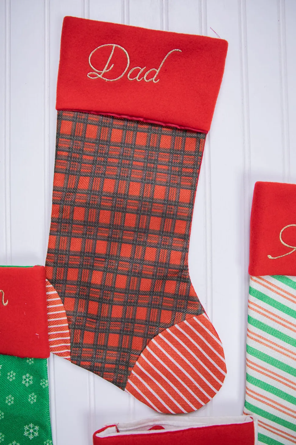 20” Fabric Holiday Stocking