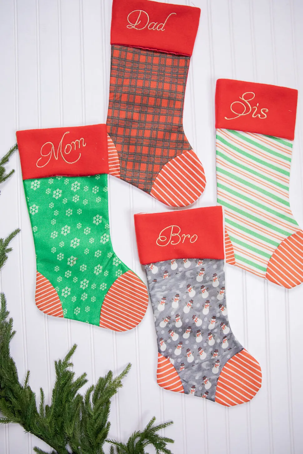 20” Fabric Holiday Stocking