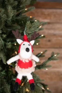6” Fabric Reindeer Ornament