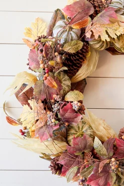 25” Farmhouse Autumn Wreath
