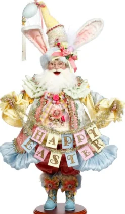 26" Father Easter with Banner - Mark Roberts