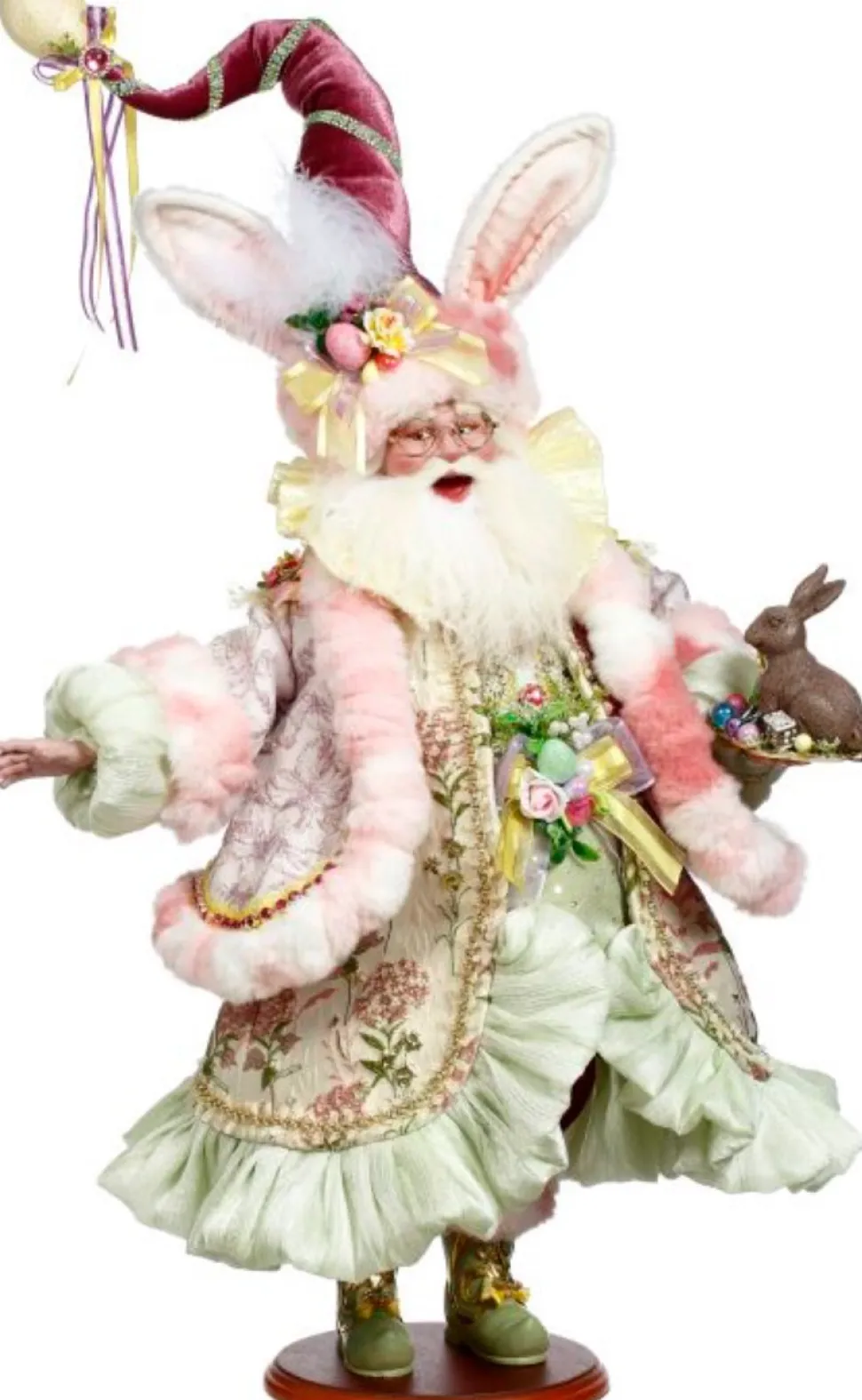 26" Father Easter with Chocolate Bunny - Mark Roberts