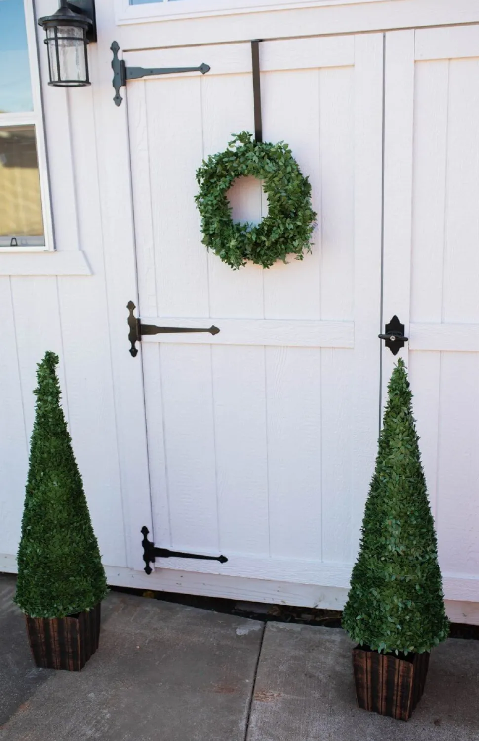 3.5' Faux Boxwood Trees - Set of 2