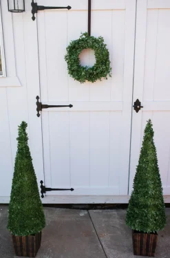 3.5' Faux Boxwood Trees - Set of 2