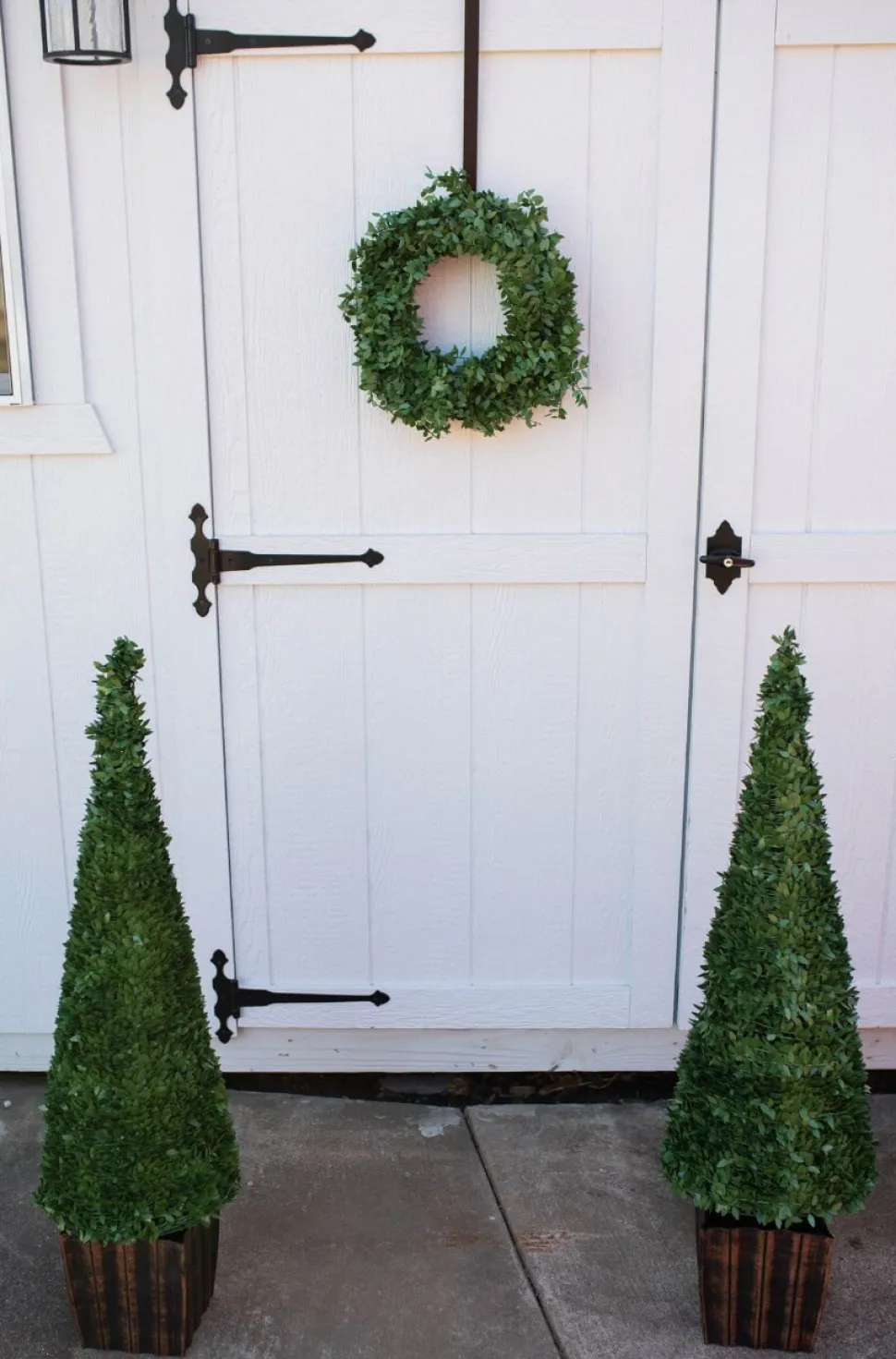 3.5' Faux Boxwood Trees - Set of 2