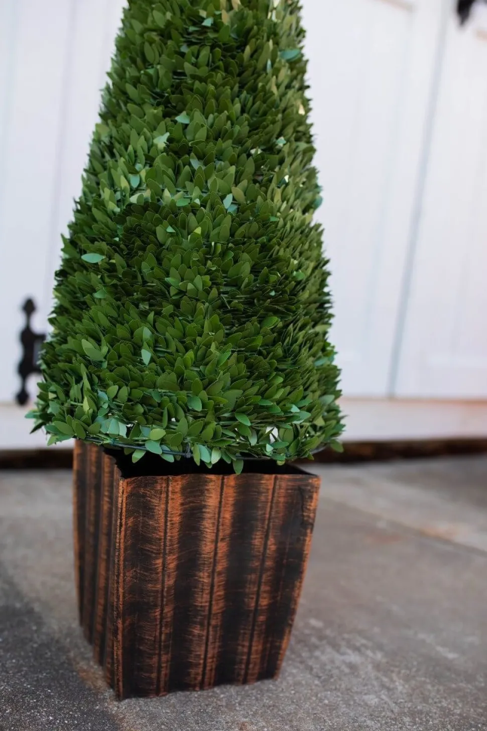 3.5' Faux Boxwood Trees - Set of 2