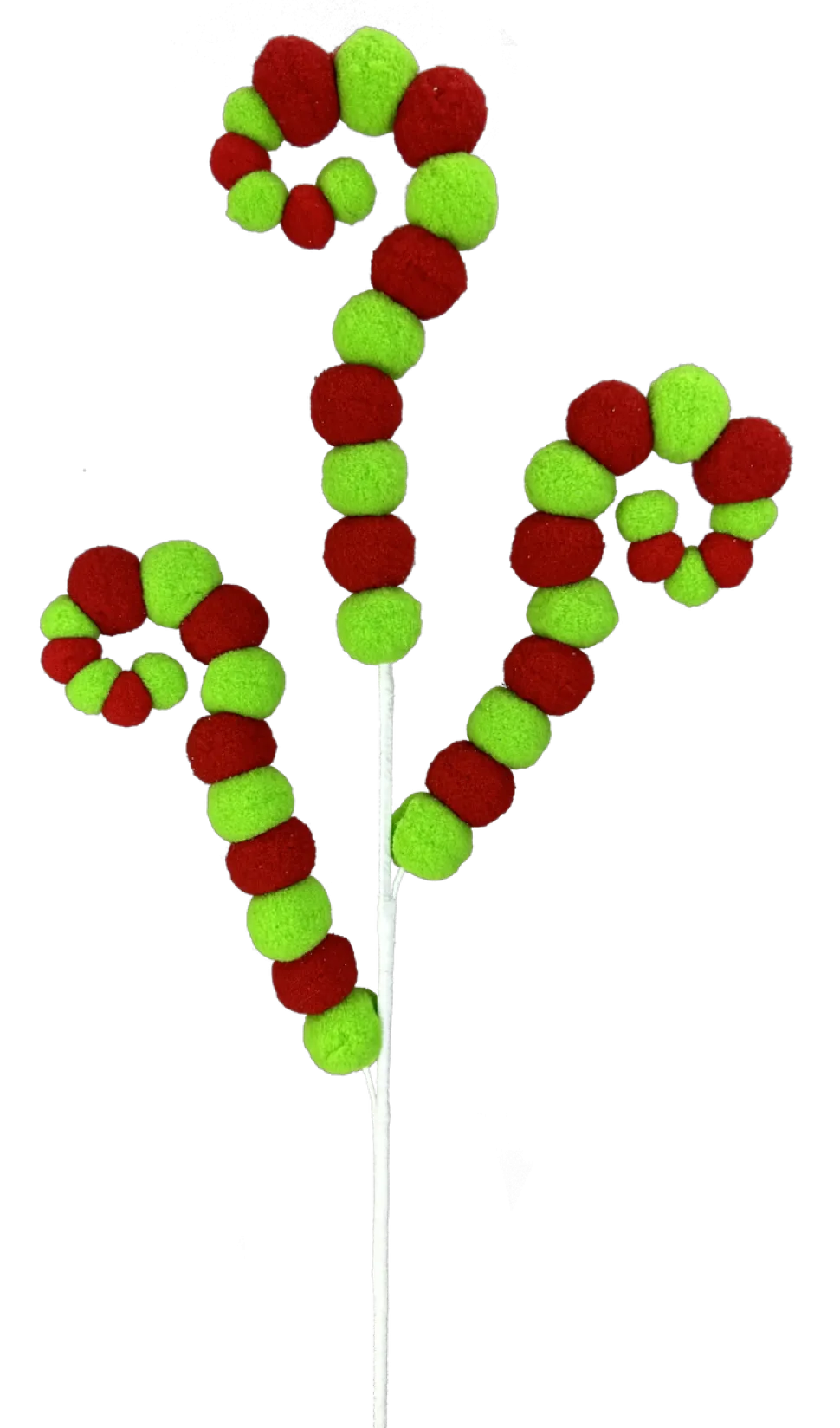 28" Felt Ball Spiral Curly Spray