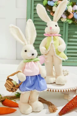 17" Felt Bunny with Egg