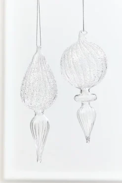 7.5" - 8" Finial Glass Ornament