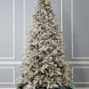 7.5' Flocked Dandan Pine Tree with 2200 Warm White LED Lights