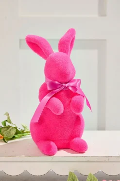 11" Flocked Easter Bunny