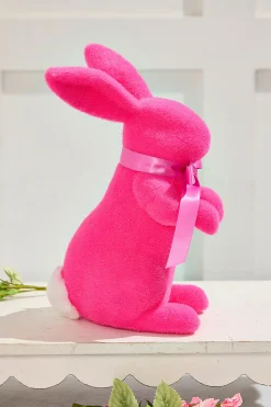11" Flocked Easter Bunny