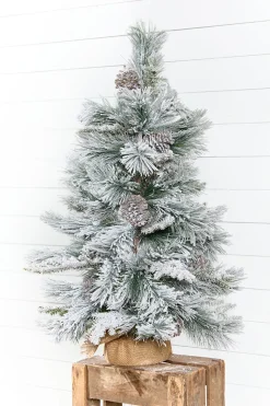 36" Flocked Tree
