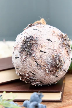7" Foam Birch Ball Ornament