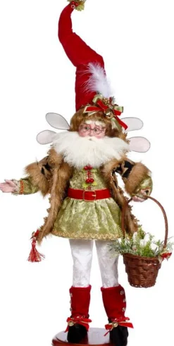 21" 3 French Hens Fairy On Base - Mark Roberts