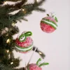 22” Frosted Ball Spray - Red/Green/White