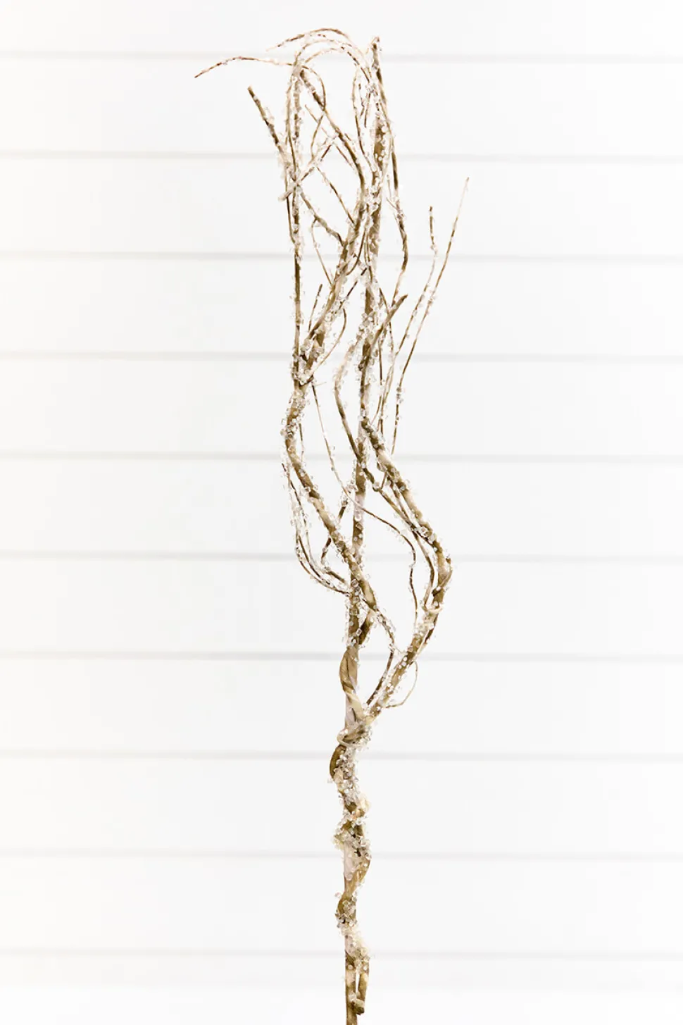34" Frosted Beaded Twig Spray