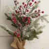 19” Frosted Tree with Berries