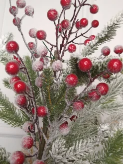 19” Frosted Tree with Berries