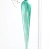 10" Frosty Blue Glass Icicle Ornament