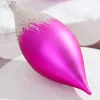 7" Fuchsia Frost Drop Ornament