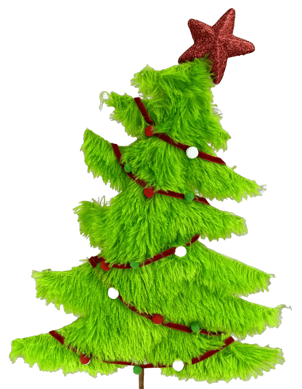 27" Furry Christmas Tree Pick