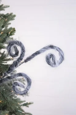 30” Furry Spiral Curly Spray - Black/White