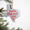 4” Galvanized Metal Texas Ornament