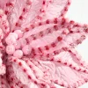 30" Giant Candy Snow Glitter Poinsettia Stem - Pink/Red