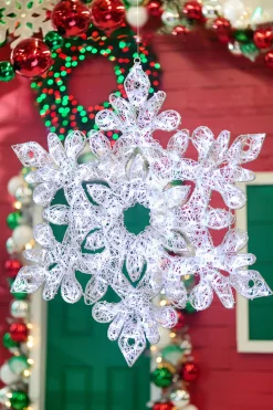 4' Giant Crystal Snowflake