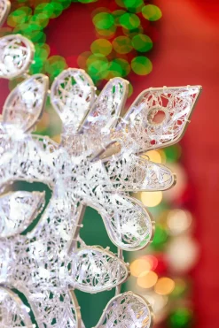 4' Giant Crystal Snowflake