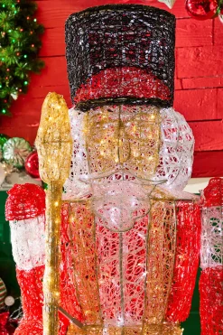 8' Giant Nutcracker with Red Jacket