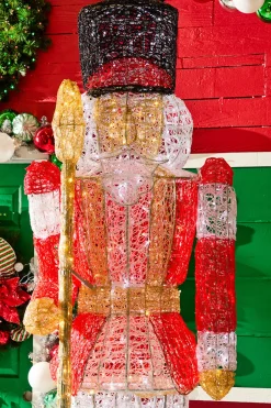 8' Giant Nutcracker with Red Jacket