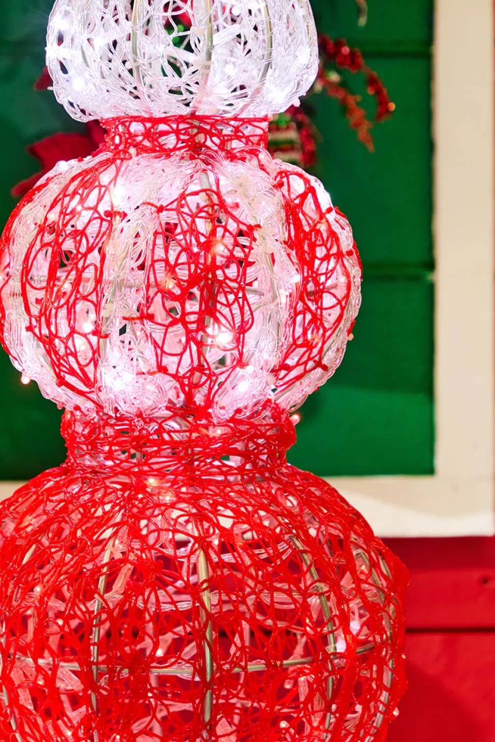 6' Giant Red Finial Topiary