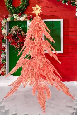 7.5' Giant Red Twinkling Tree