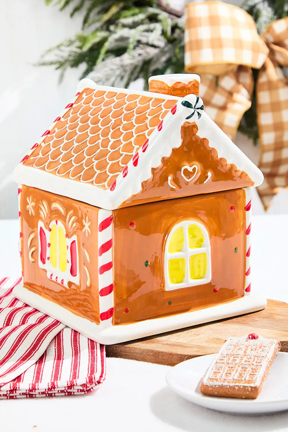9.5"Gingerbread House Cookie Jar