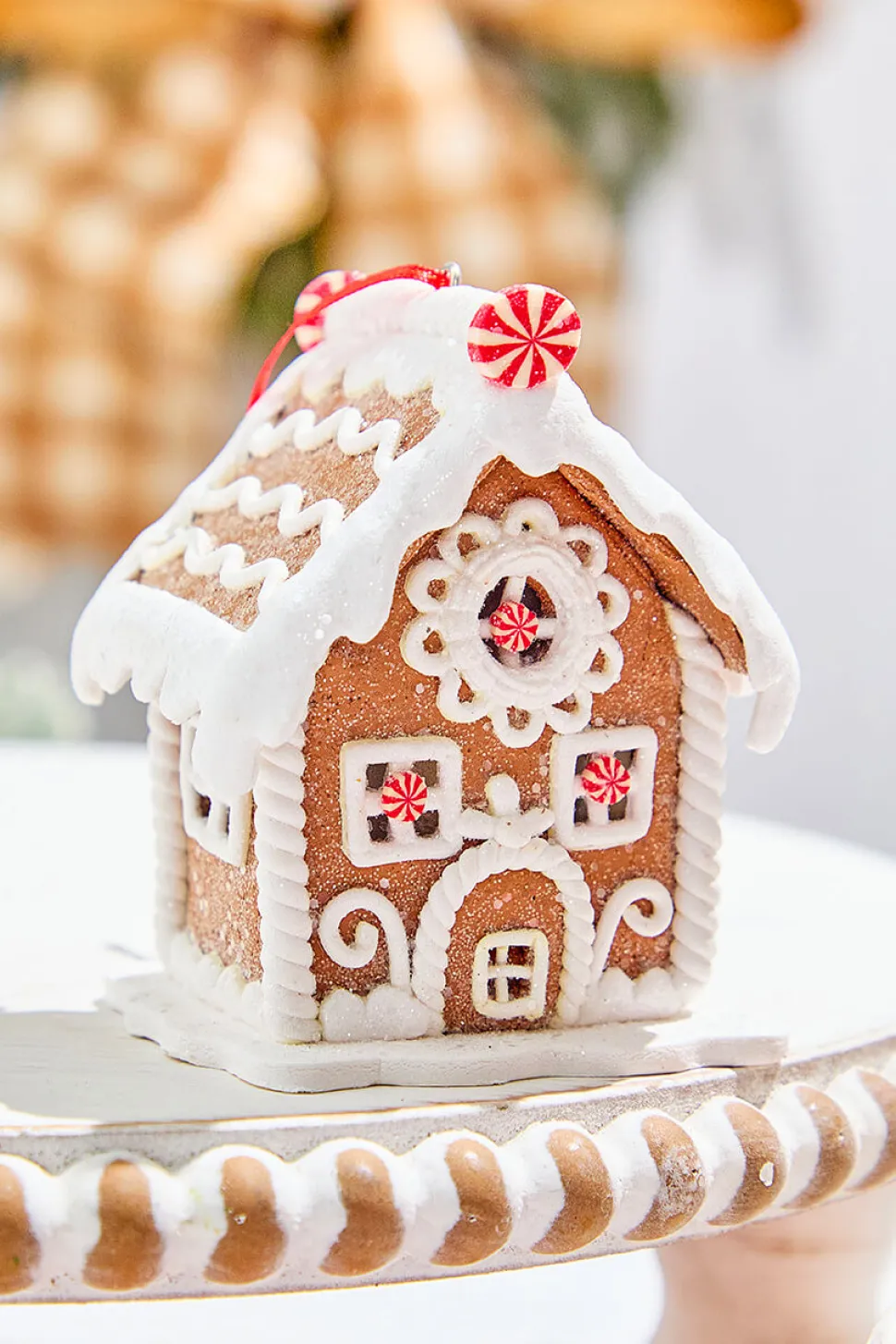 4" Gingerbread House Ornament