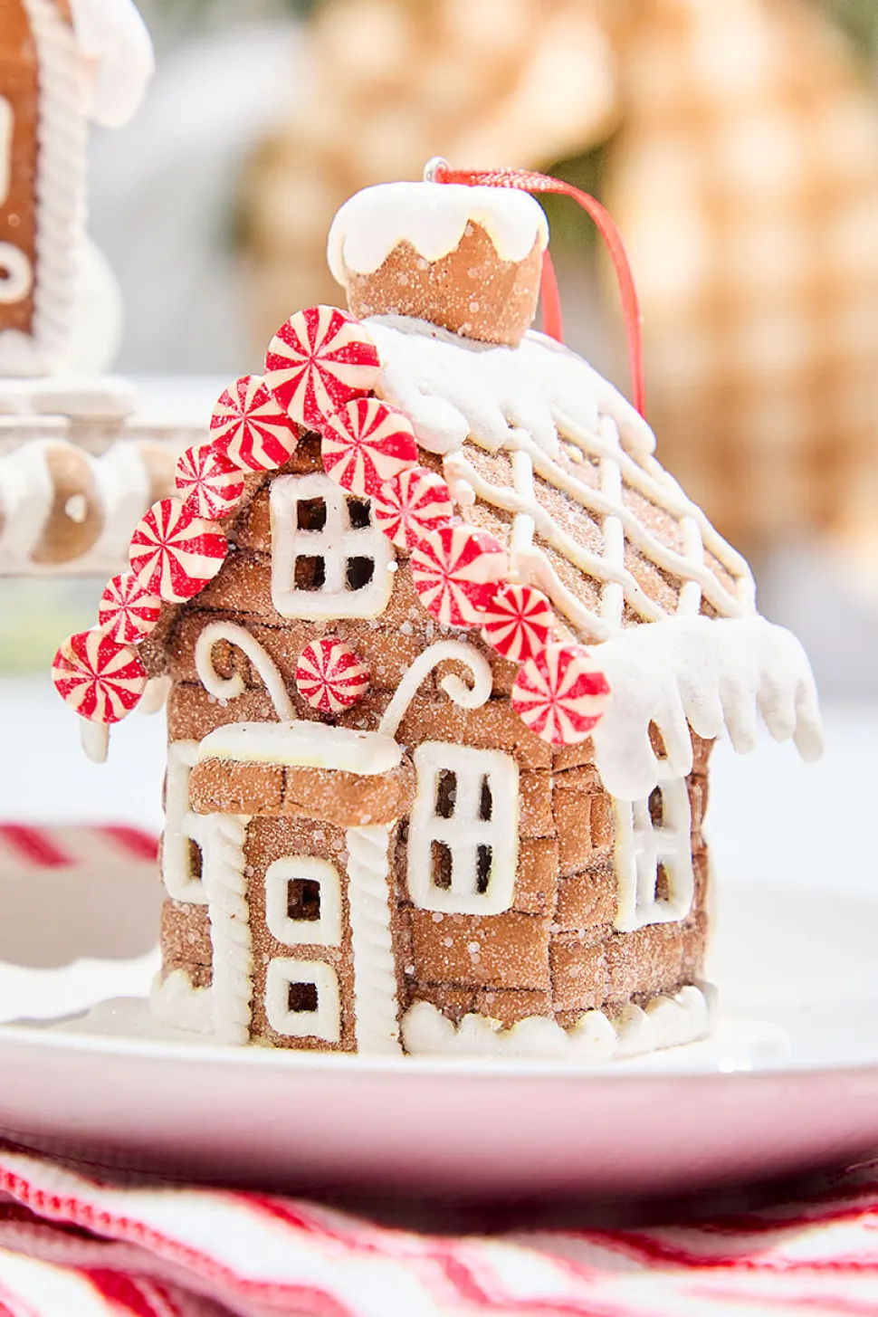4" Gingerbread House Ornament